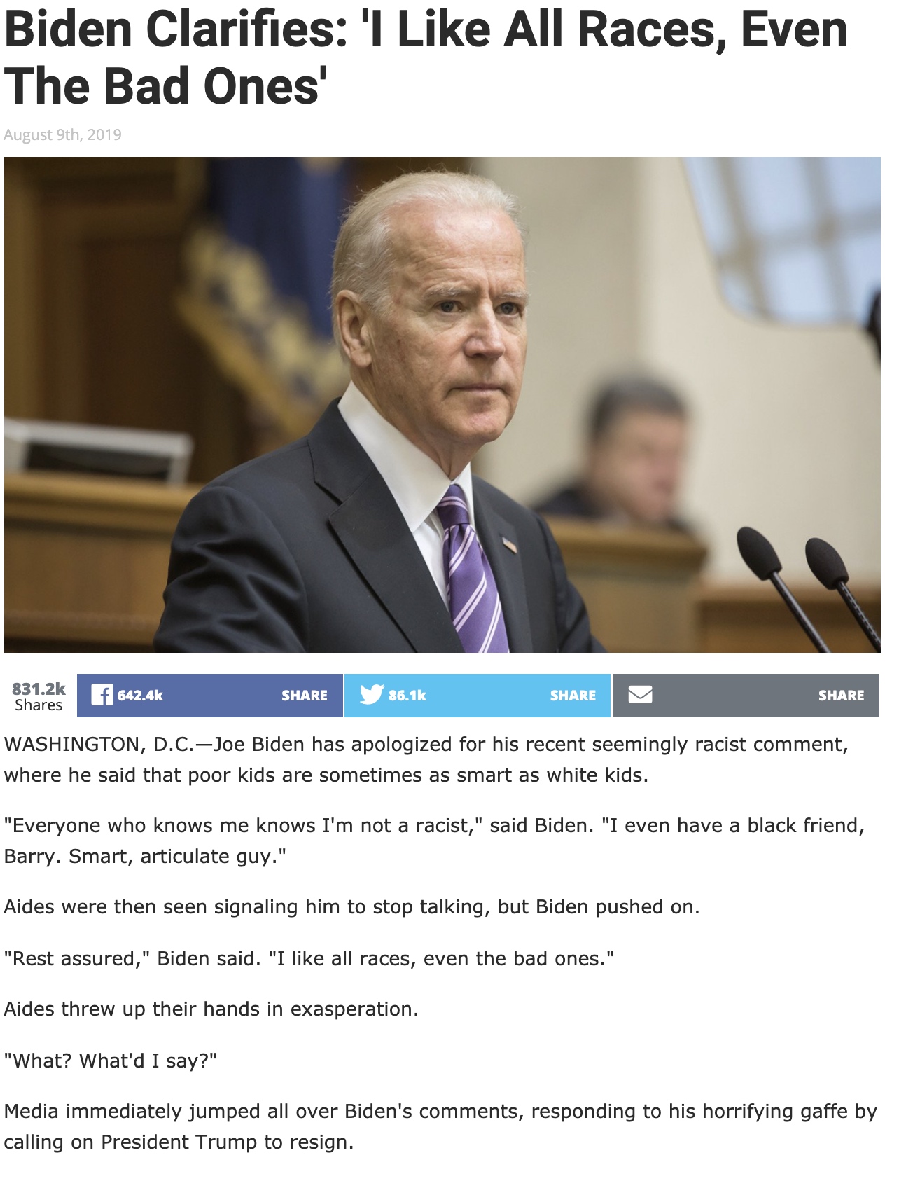 Biden Clarifies 'I Like All Races, Even The Bad Ones'  The Babylon Bee 2021-03-01 19-28-10.jpg